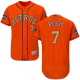 Men's Houston Astros #7 Craig Biggio Orange Majestic 2018 Gold Program Flex Base Player MLB Jersey