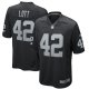 Men's Las Vegas Raiders Ronnie Lott Nike Black Game Retired Player Jersey