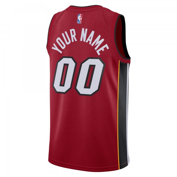 Unisex Miami Heat Jordan Brand Red 2022/23 Swingman Custom Jersey - Statement Edition