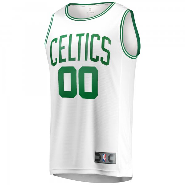 Men's Boston Celtics Fanatics White Fast Break Replica Custom Jersey - Association Edition