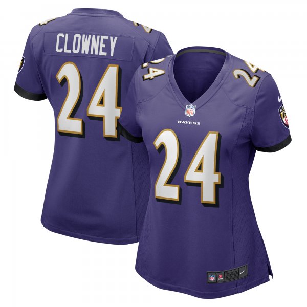 Women's Baltimore Ravens Jadeveon Clowney Nike  Purple  Game Jersey