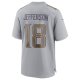 Men's Minnesota Vikings Justin Jefferson Nike Gray Atmosphere Fashion Game Jersey