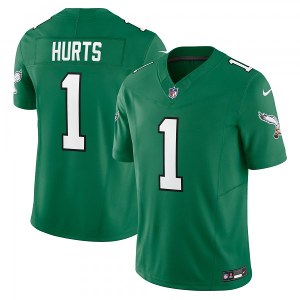 Men's Philadelphia Eagles Jalen Hurts Nike Kelly Green Vapor F.U.S.E. Limited Jersey