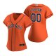 Women's Houston Astros Custom Nike Orange 2020 Alternate Jersey