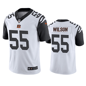 Men's Cincinnati Bengals #55 Logan Wilson Color Rush Limited White Jersey