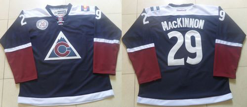 Colorado Avalanche #29 Nathan MacKinnon Navy Blue Alternate Stitched NHL Jersey