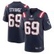 Men's New England Patriots Cole Strange Nike Navy Player Game Jersey