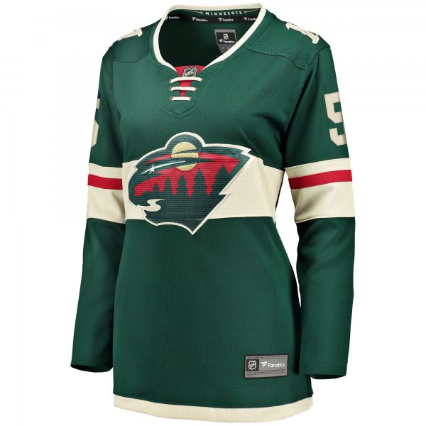 Women's Minnesota Wild Jake Middleton Fanatics Green Home Breakaway Player Jersey