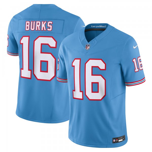 Men's Tennessee Titans Treylon Burks Nike Light Blue Vapor F.U.S.E. Limited Jersey