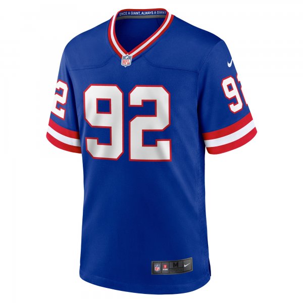 Men's New York Giants Michael Strahan Nike Royal Classic Retired Player Game Jersey