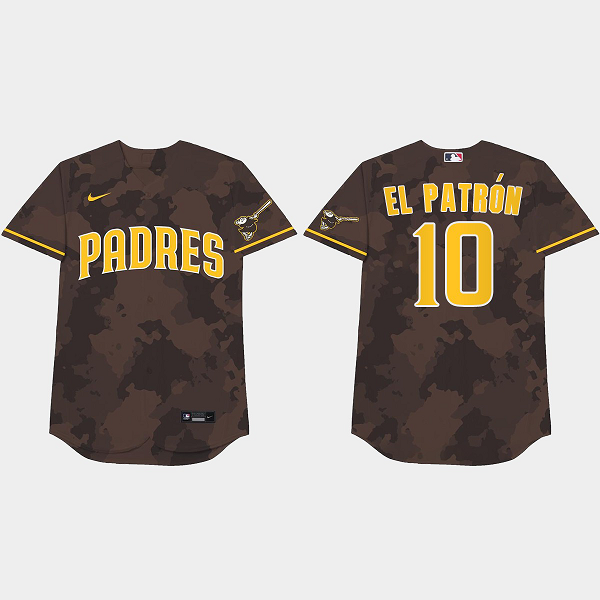 Jurickson Profar Nickname Padres 2021 Players Weekend El Patron Camo Men's Jersey