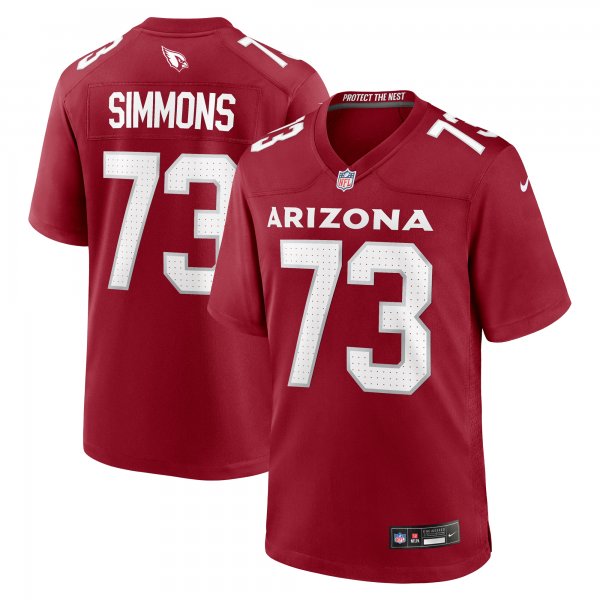 Men's Arizona Cardinals Lachavious Simmons Nike  Cardinal Team Game Jersey