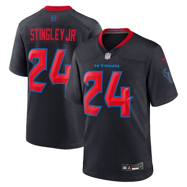 Men's Houston Texans #24 Derek Stingley Jr.Nike Navy 2nd Alternate Limited Jersey