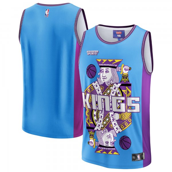 Unisex Sacramento Kings NBA & KidSuper Studios by Fanatics Blue Hometown Jersey