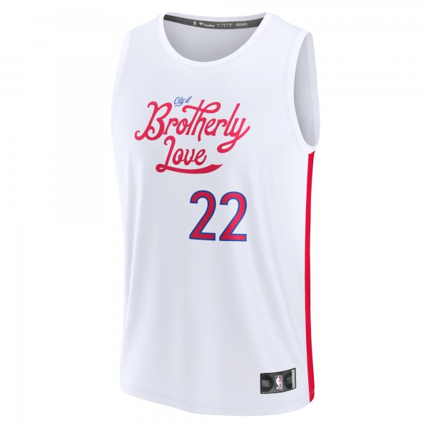 Youth Philadelphia 76ers Matisse Thybulle Fanatics White Fastbreak Jersey - City Edition