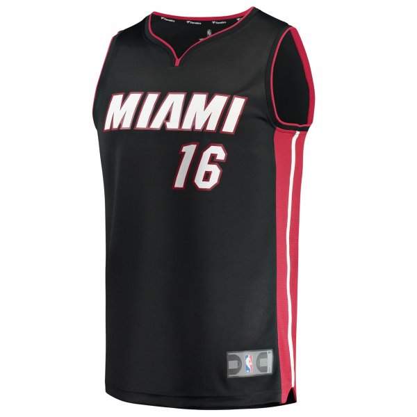 Men's Miami Heat Caleb Martin Fanatics Black 2021/22 Fast Break Replica Jersey - Icon Edition