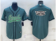 Men's Philadelphia Eagles Blank Stitched Baseball Cool Base Jersey