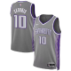 Men's Unisex Sacramento Kings #10 Domantas Sabonis Nike Anthracite 2022/23 Swingman Jersey - City Edition