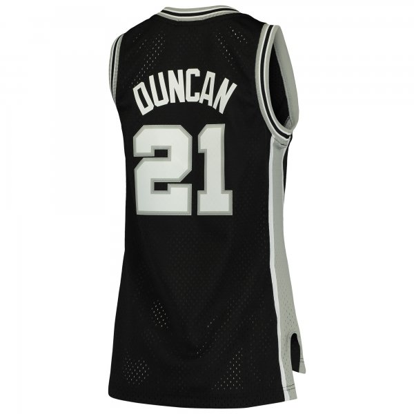 Women's San Antonio Spurs Tim Duncan Mitchell & Ness Black 1998/99 Hardwood Classics Swingman Jersey