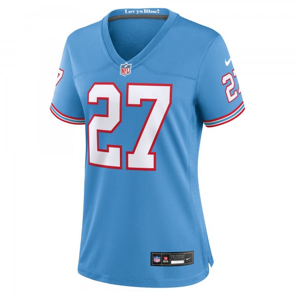 Women's Tennessee Titans Eddie George Nike Light Blue Oilers Throwback Retired Player Game Jersey