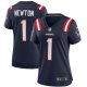 Women's New England Patriots Cam Newton Nike Navy Game Jersey