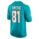 Men's Miami Dolphins Durham Smythe Nike Aqua Game Jersey