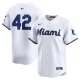 Men's Miami Marlins  Nike White 2024 Jackie Robinson Day Home Limited Jersey