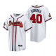 #40 Mike Soroka Men's Atlanta Braves White 2022 Gold Program MLB Jersey