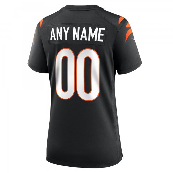 Women's Cincinnati Bengals Nike Black Game Custom Jersey