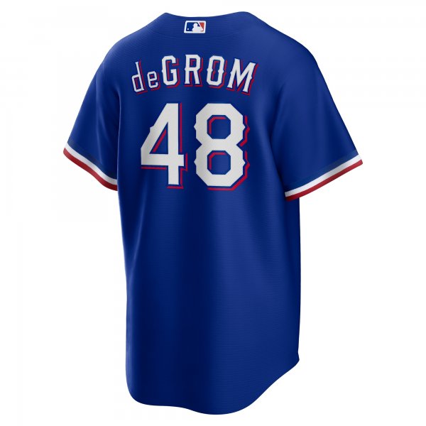 Men's Texas Rangers Jacob deGrom Nike Royal Away Replica Player Jersey