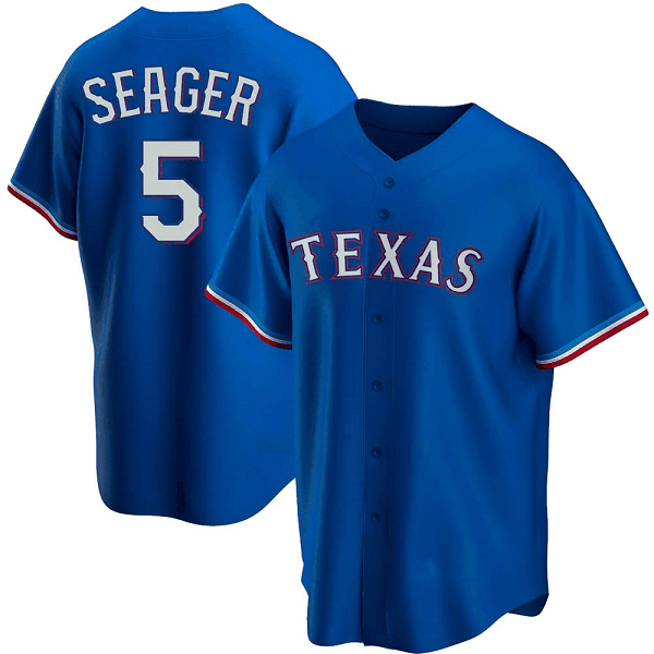 Youth Texas Rangers #5 Corey Seager Royal Alternate Jersey