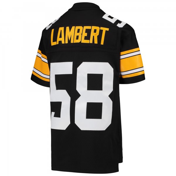 Youth Pittsburgh Steelers Jack Lambert Mitchell & Ness Black 1976 Legacy Retired Player Jersey