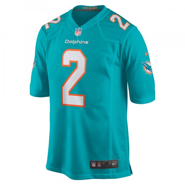 Men's Miami Dolphins Bradley Chubb Nike Aqua Game Player Jersey