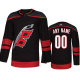 Men's Adidas Carolina Hurricanes Custom Alternate Black Jersey