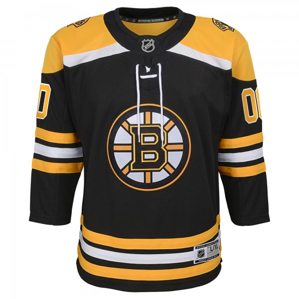 Youth Boston Bruins Black Home Custom Premier Jersey