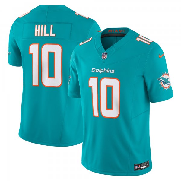 Men's Miami Dolphins Tyreek Hill Nike Aqua Vapor F.U.S.E. Limited Jersey