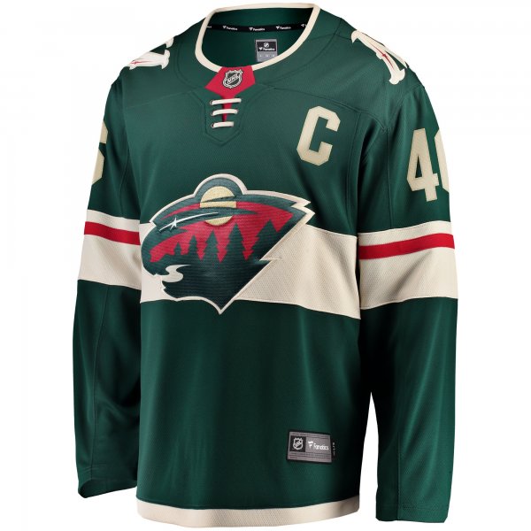 Men's Minnesota Wild Jared Spurgeon Green Home Breakaway Player Jersey