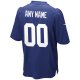 Men's New York Giants Nike Royal Custom Game Jersey