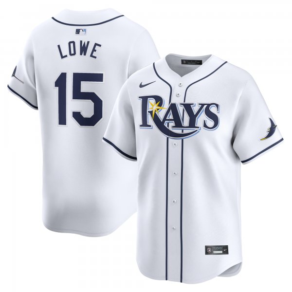 Men's Tampa Bay Rays Josh Lowe Nike White Home Limited Player Jersey