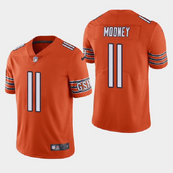 Men's Chicago Bears #11 Darnell Mooney Orange 2020 Draft Vapor Limited Jersey