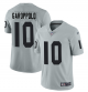 Men's Nike Las Vegas Raiders #10 Jimmy Garoppolo Gray Vapor Limited NFL Jersey