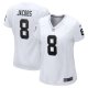 Women's Las Vegas Raiders #8 Josh Jacobs Nike White Game Player Jersey