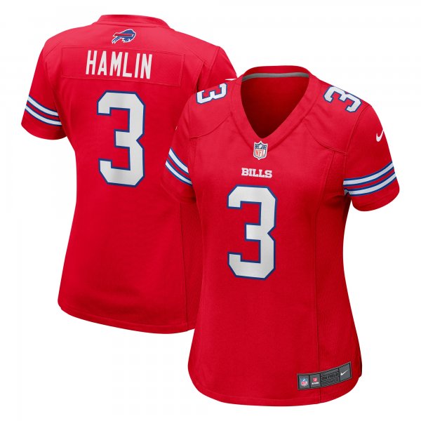 Women's Buffalo Bills Damar Hamlin Nike Red Player Jersey