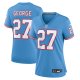 Women's Tennessee Titans Eddie George Nike Light Blue Oilers Throwback Retired Player Game Jersey