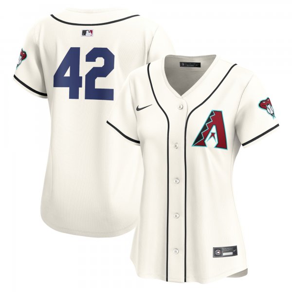 Women's Arizona Diamondbacks  Nike White 2024 Jackie Robinson Day Home Limited Jersey