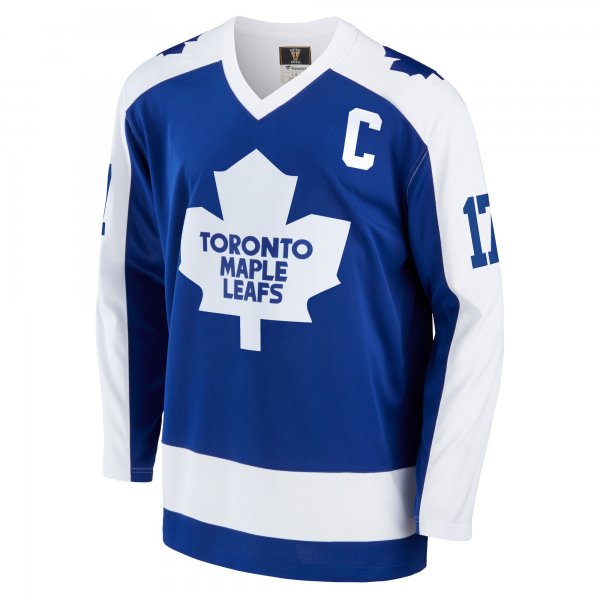 Men's Toronto Maple Leafs Wendel Clark Fanatics Blue Breakaway Retired Player Jersey