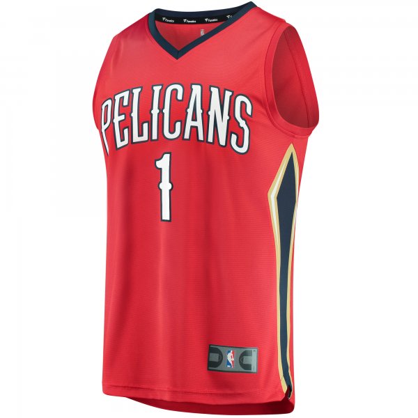 Men's New Orleans Pelicans Zion Williamson Fanatics Red Replica Fast Break Jersey - Statement Edition