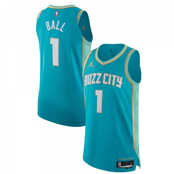 Men's Charlotte Hornets LaMelo Ball Jordan Brand Teal  Jersey - City Edition