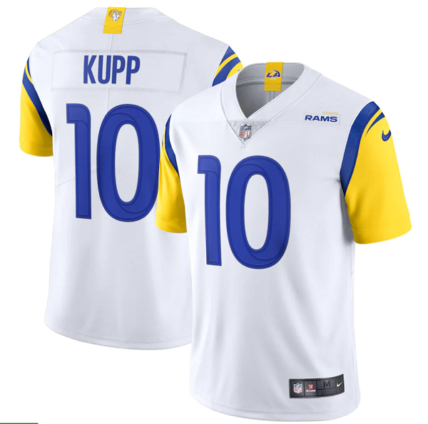 Men's Nike Los Angeles Rams #10 Cooper Kupp White NFL Vapor Limited Jersey