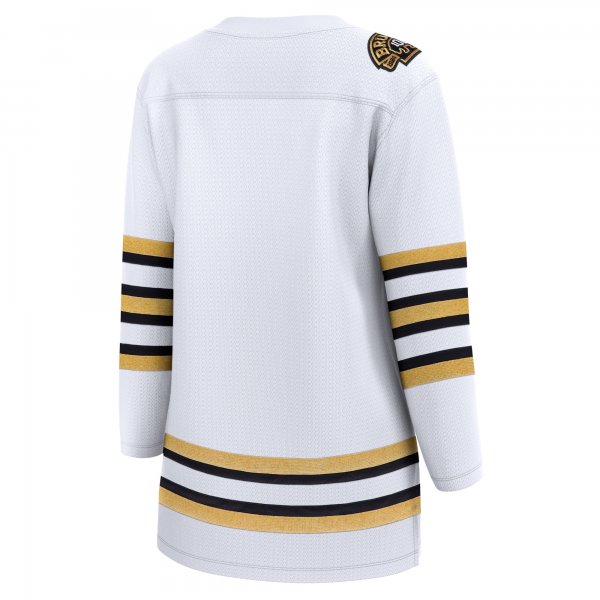 Women's Boston Bruins  Fanatics White 100th Anniversary Premier Breakaway Jersey